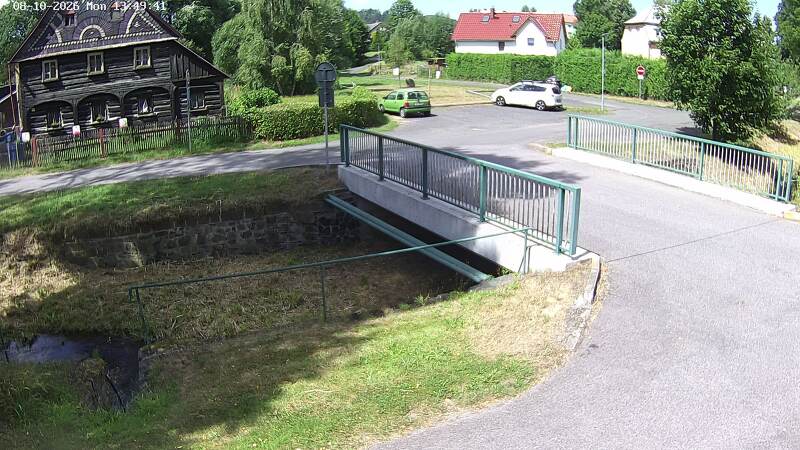 Aktuální stav hladiny potoka Bystrá