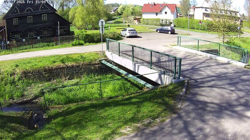 Aktuální stav hladiny potoka Bystrá