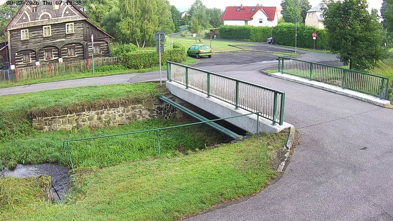 Aktuální stav hladiny potoka Bystrá