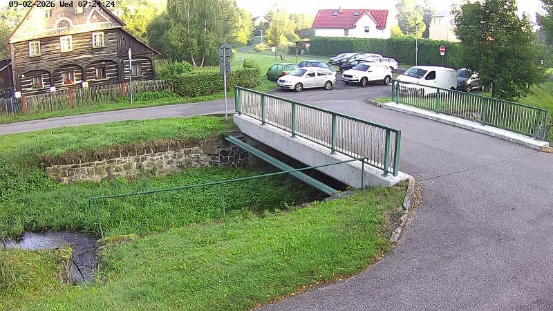 Aktuální stav hladiny potoka Bystrá