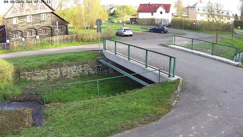 Aktuální stav hladiny potoka Bystrá