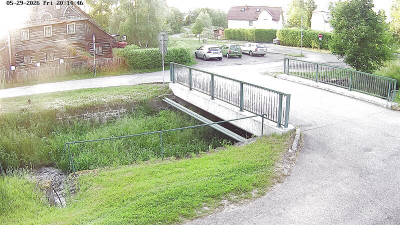 Aktuální stav hladiny potoka Bystrá