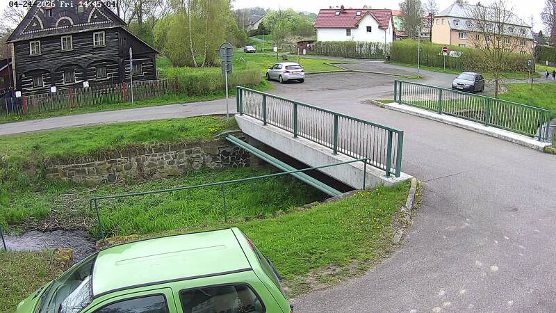 Aktuální stav hladiny potoka Bystrá