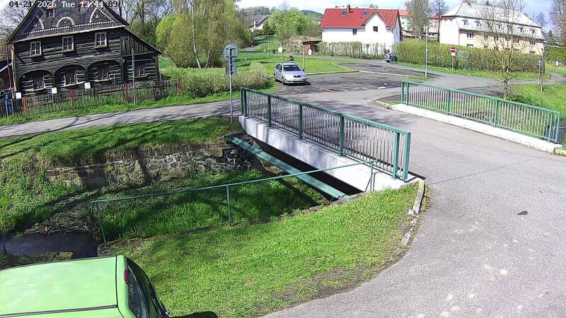 Aktuální stav hladiny potoka Bystrá