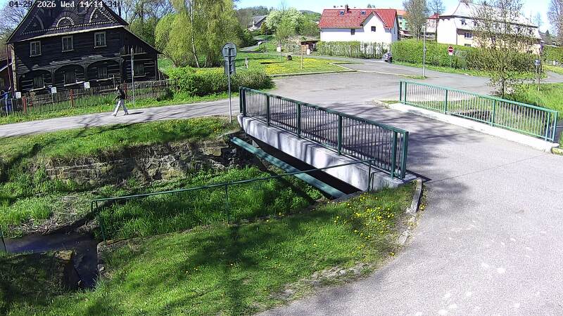 Aktuální stav hladiny potoka Bystrá