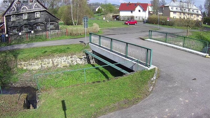 Aktuální stav hladiny potoka Bystrá