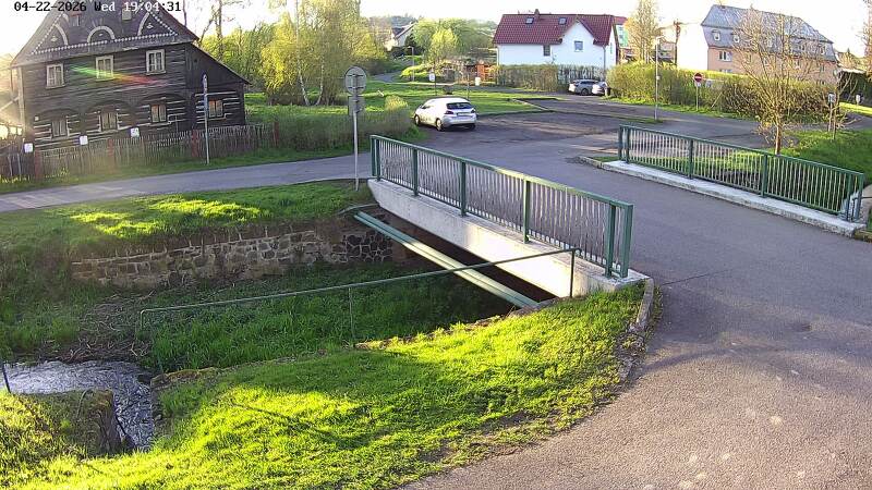 Aktuální stav hladiny potoka Bystrá