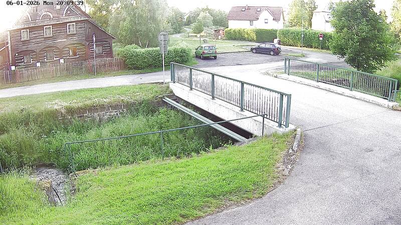 Aktuální stav hladiny potoka Bystrá