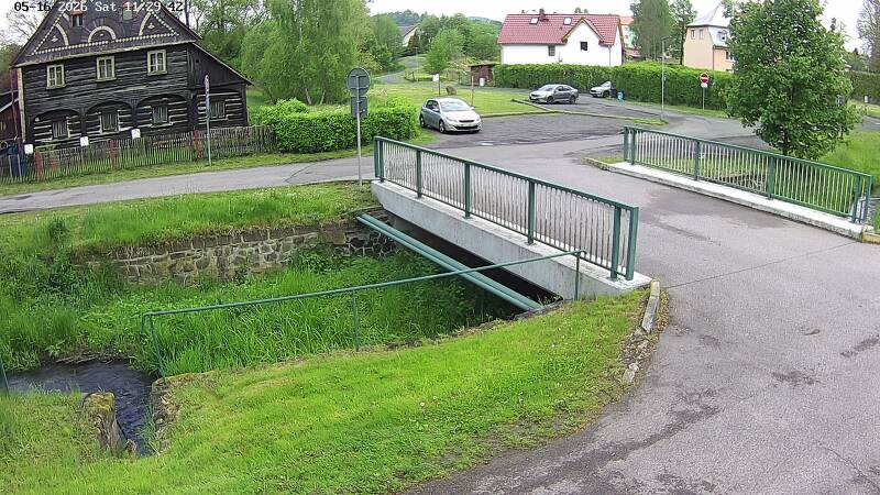 Aktuální stav hladiny potoka Bystrá