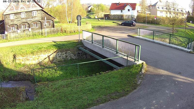 Aktuální stav hladiny potoka Bystrá