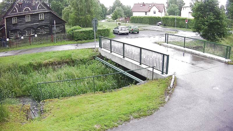 Aktuální stav hladiny potoka Bystrá