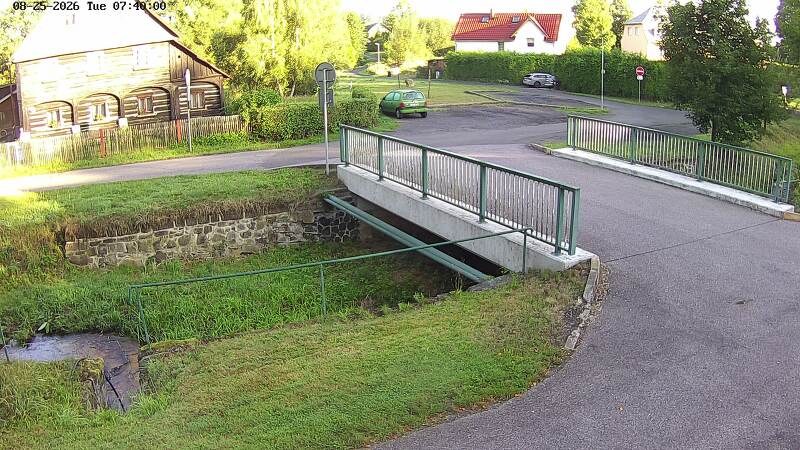Aktuální stav hladiny potoka Bystrá