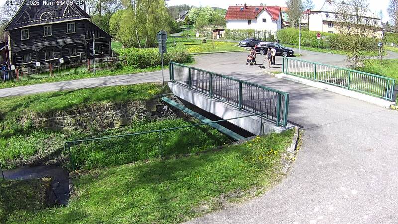 Aktuální stav hladiny potoka Bystrá