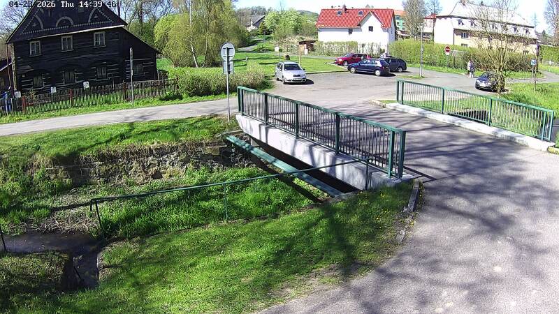 Aktuální stav hladiny potoka Bystrá