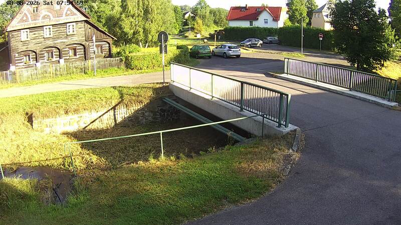 Aktuální stav hladiny potoka Bystrá