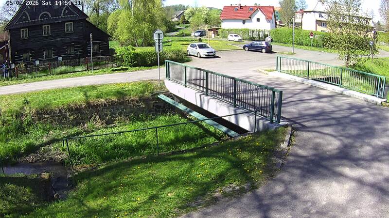 Aktuální stav hladiny potoka Bystrá