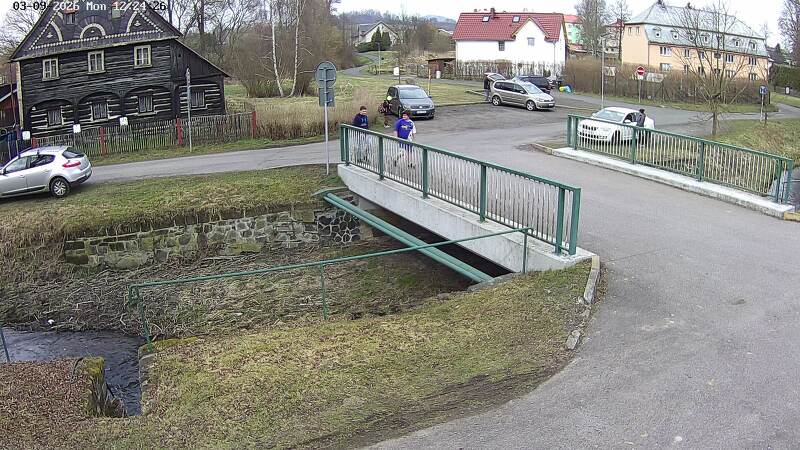 Aktuální stav hladiny potoka Bystrá