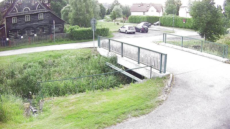Aktuální stav hladiny potoka Bystrá