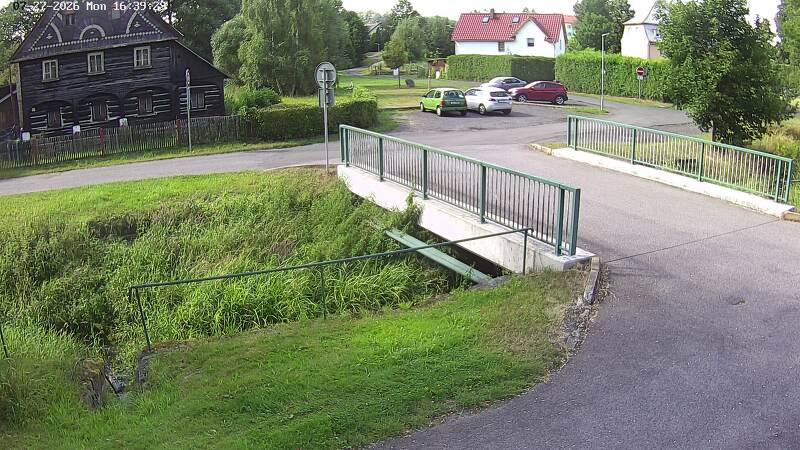 Aktuální stav hladiny potoka Bystrá