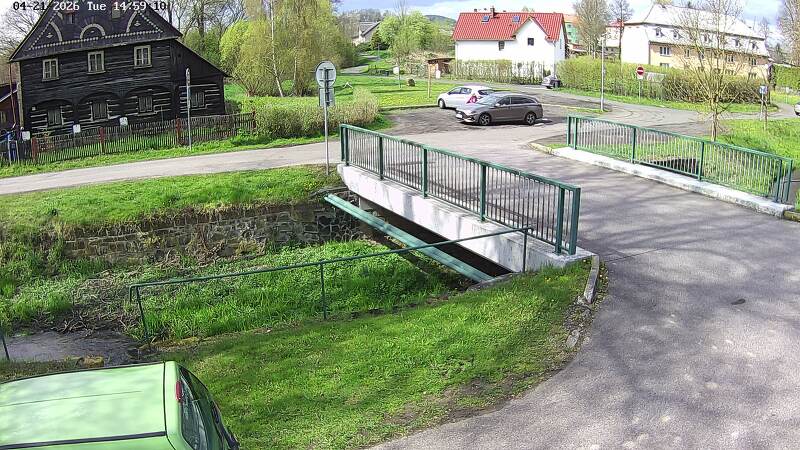 Aktuální stav hladiny potoka Bystrá