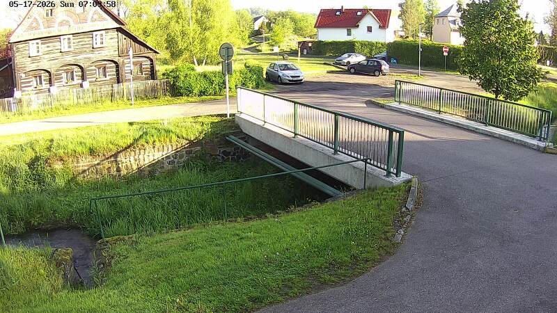 Aktuální stav hladiny potoka Bystrá