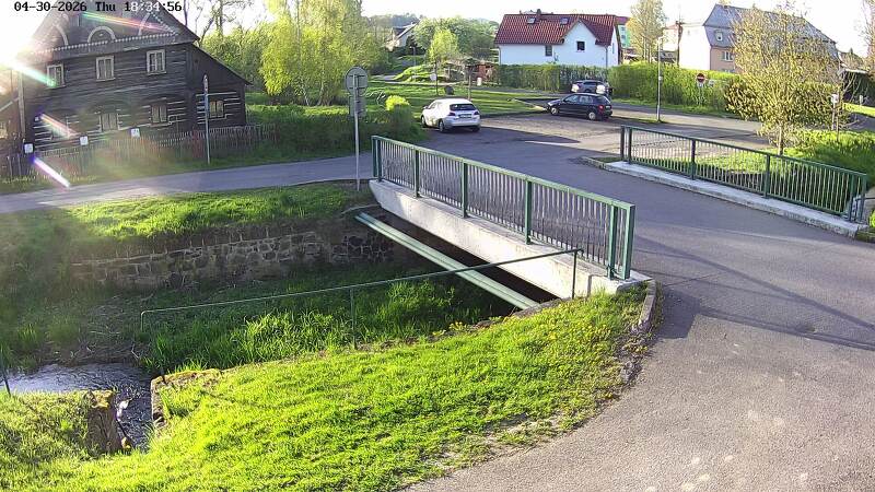 Aktuální stav hladiny potoka Bystrá