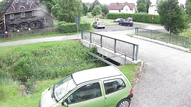 Aktuální stav hladiny potoka Bystrá