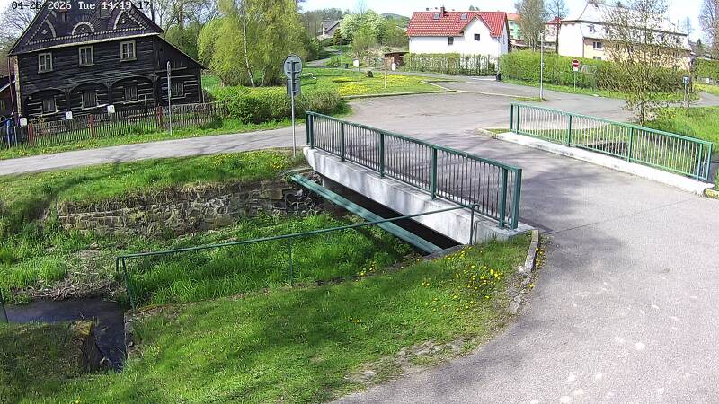 Aktuální stav hladiny potoka Bystrá