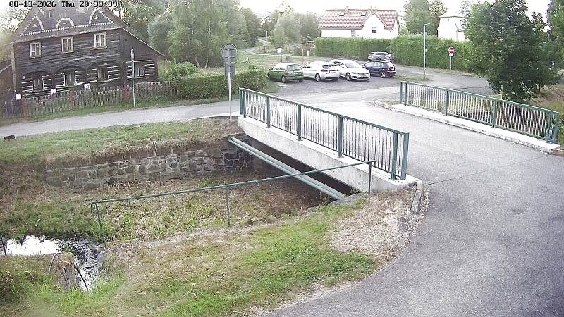Aktuální stav hladiny potoka Bystrá