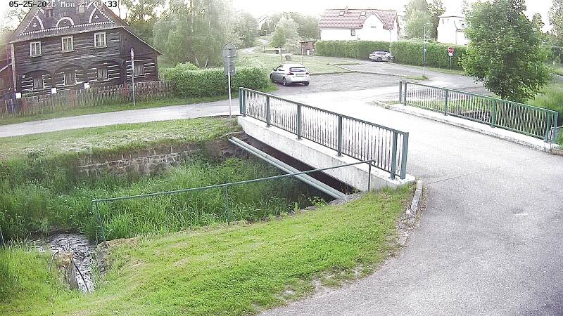 Aktuální stav hladiny potoka Bystrá