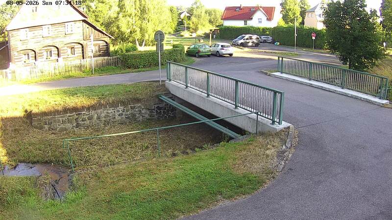 Aktuální stav hladiny potoka Bystrá