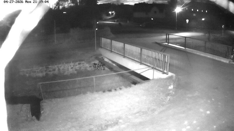 Aktuální stav hladiny potoka Bystrá